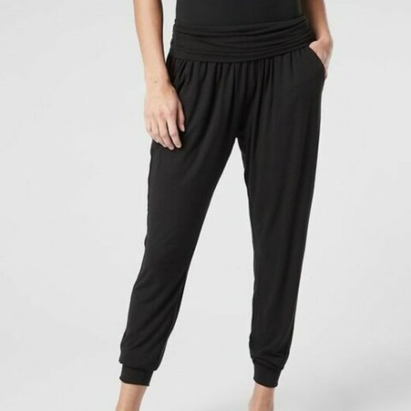Athleta Pants - Athleta Black Studio Jogger Loose Comfy Soft Pants